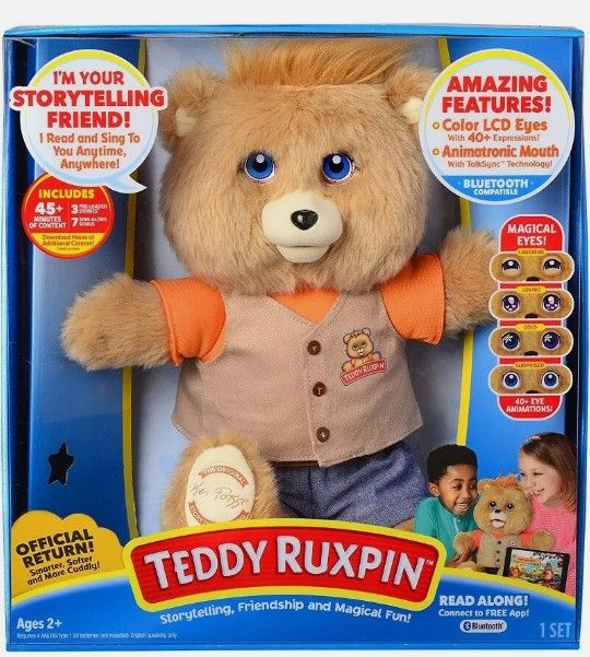 TEDDY RUXPIN OFFICIAL RETURN OF THE STORYTIME & MAGICAL BEAR
NEW!!