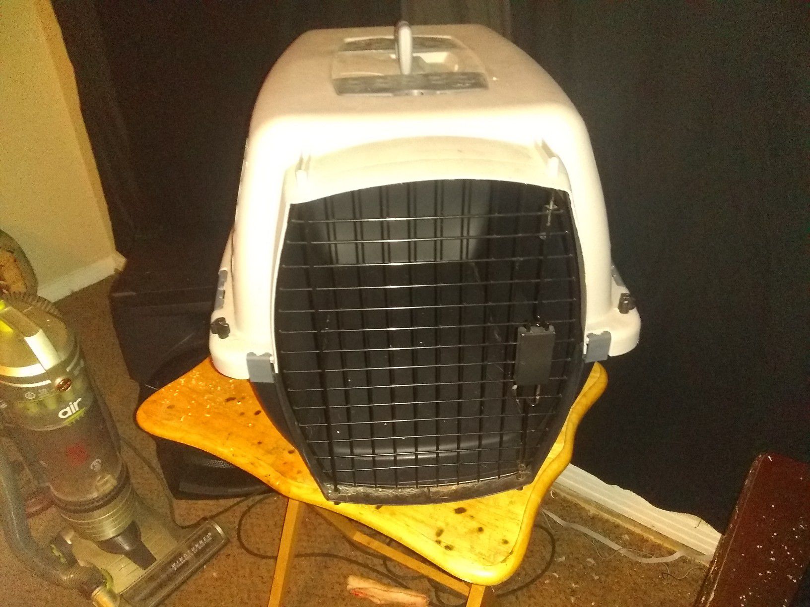 Dog or cat kennel ready to go