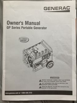 Generac GP6500 Generator Thumbnail