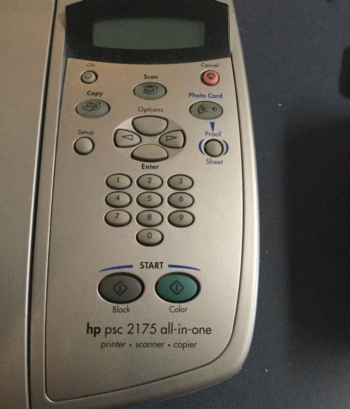 Printer scanner copier needs ink