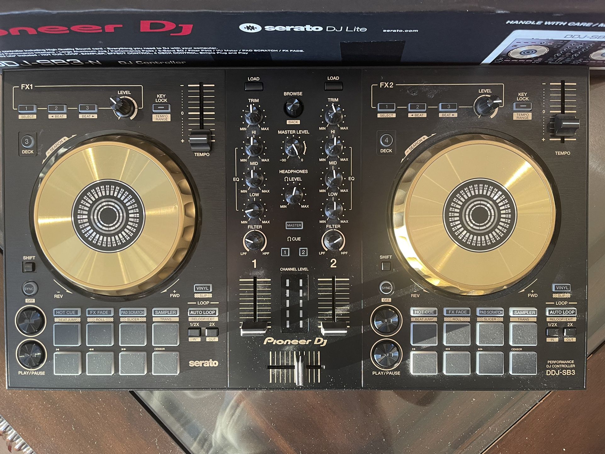 Pioneer DDJ-SB3 DJ Controller Gold 