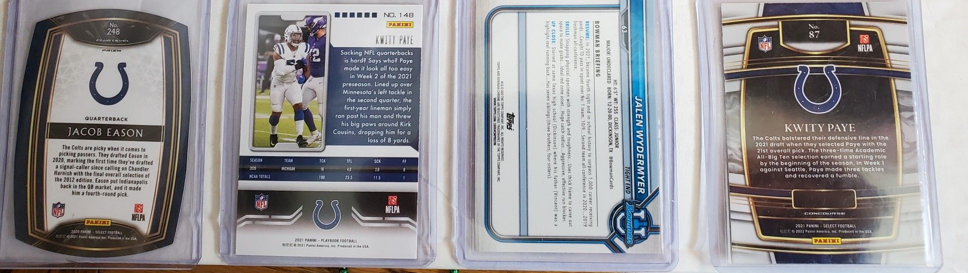 Indianapolis Colts Football Card Lot