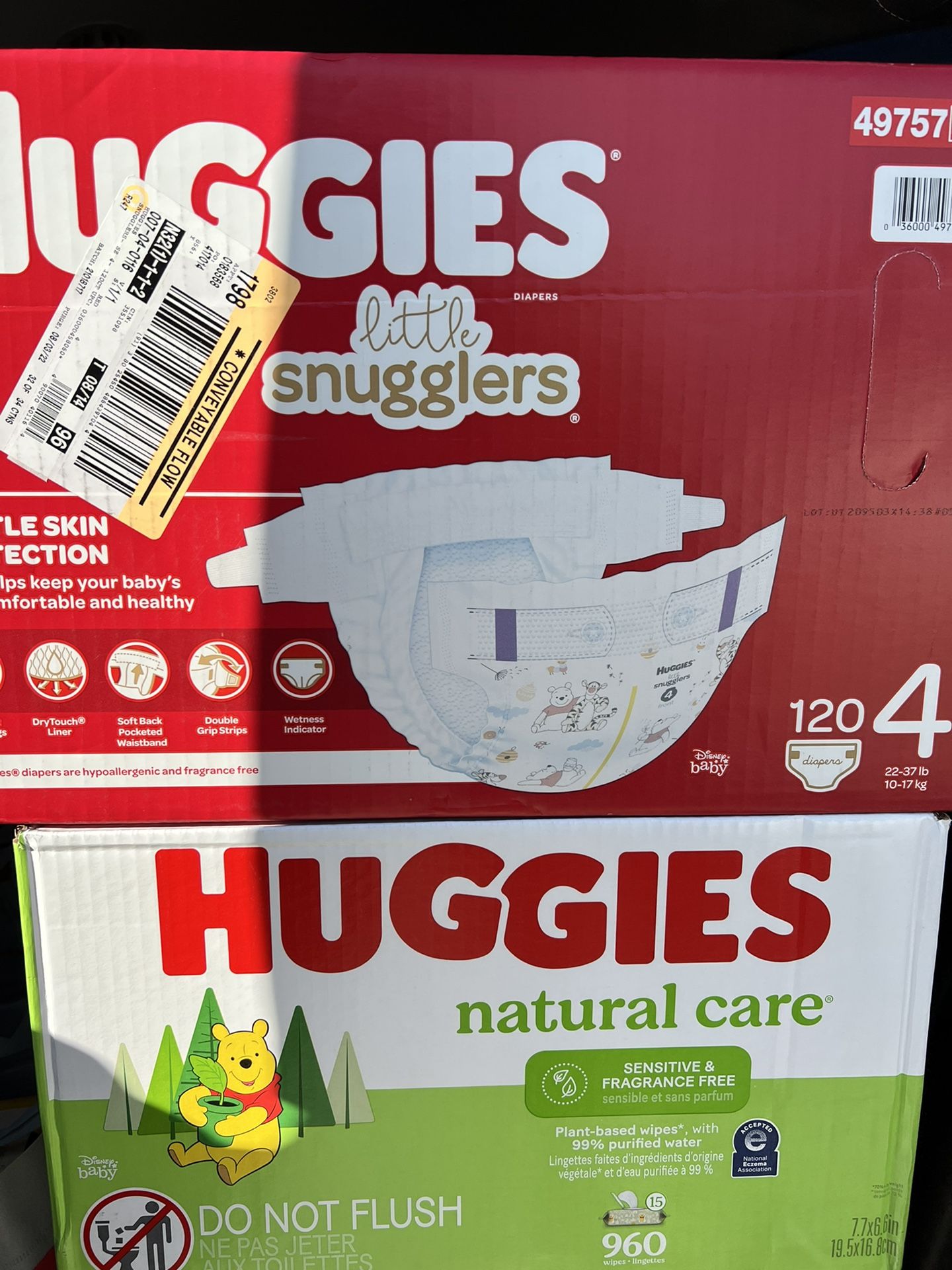Huggie Diapers And Wipes