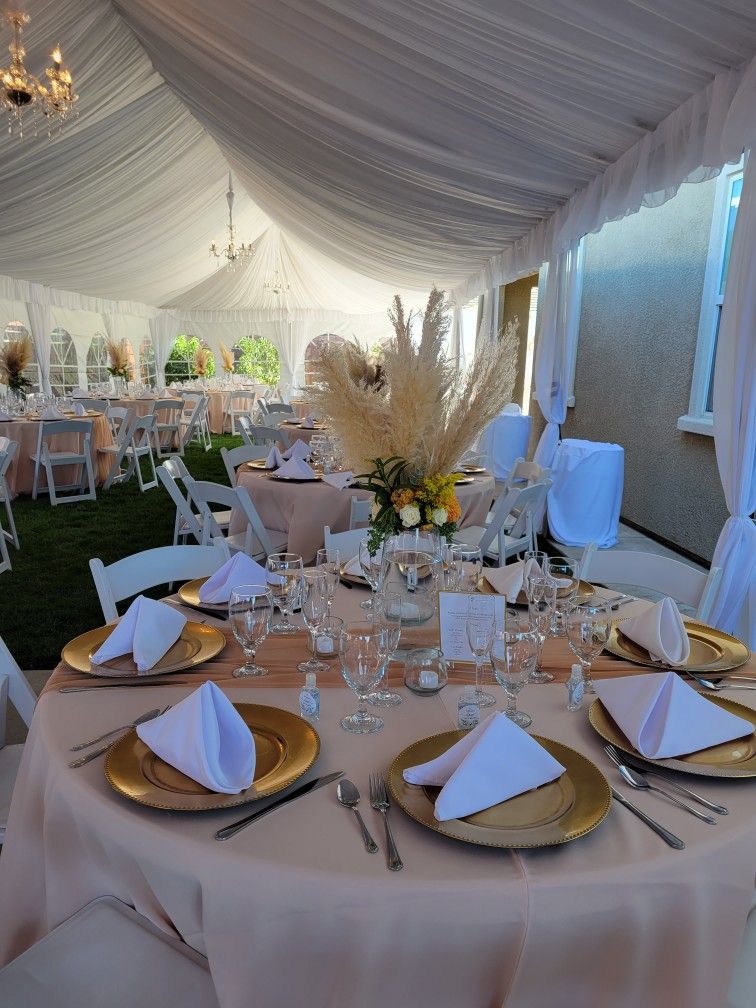 Carmel/champagne Table Runner