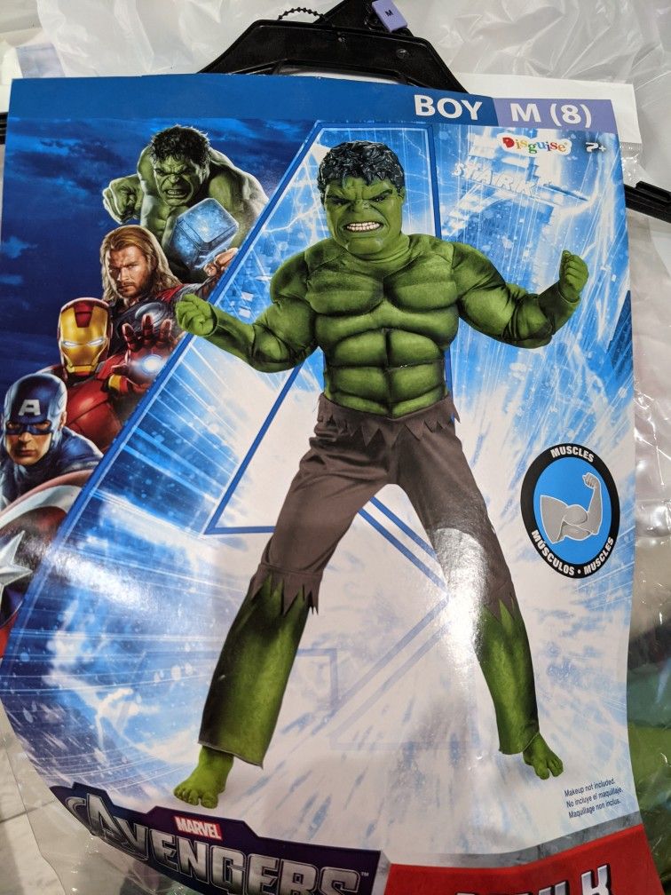 Marvel Avengers Hulk Costume Kids, Halloween