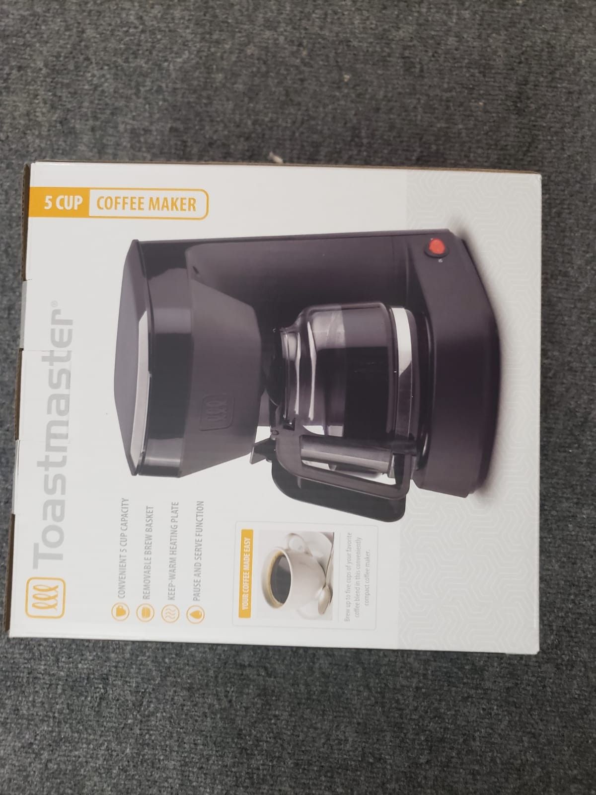 Brand New Toastmaster 5 cup Coffee maker
