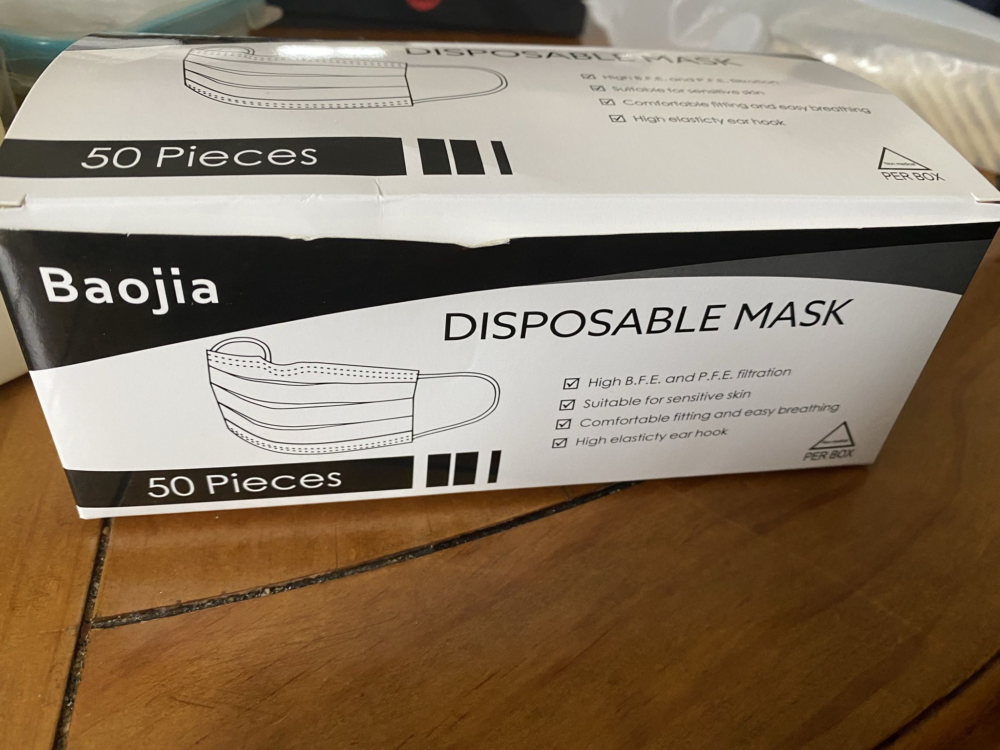 Black Disposable Face Mask 
