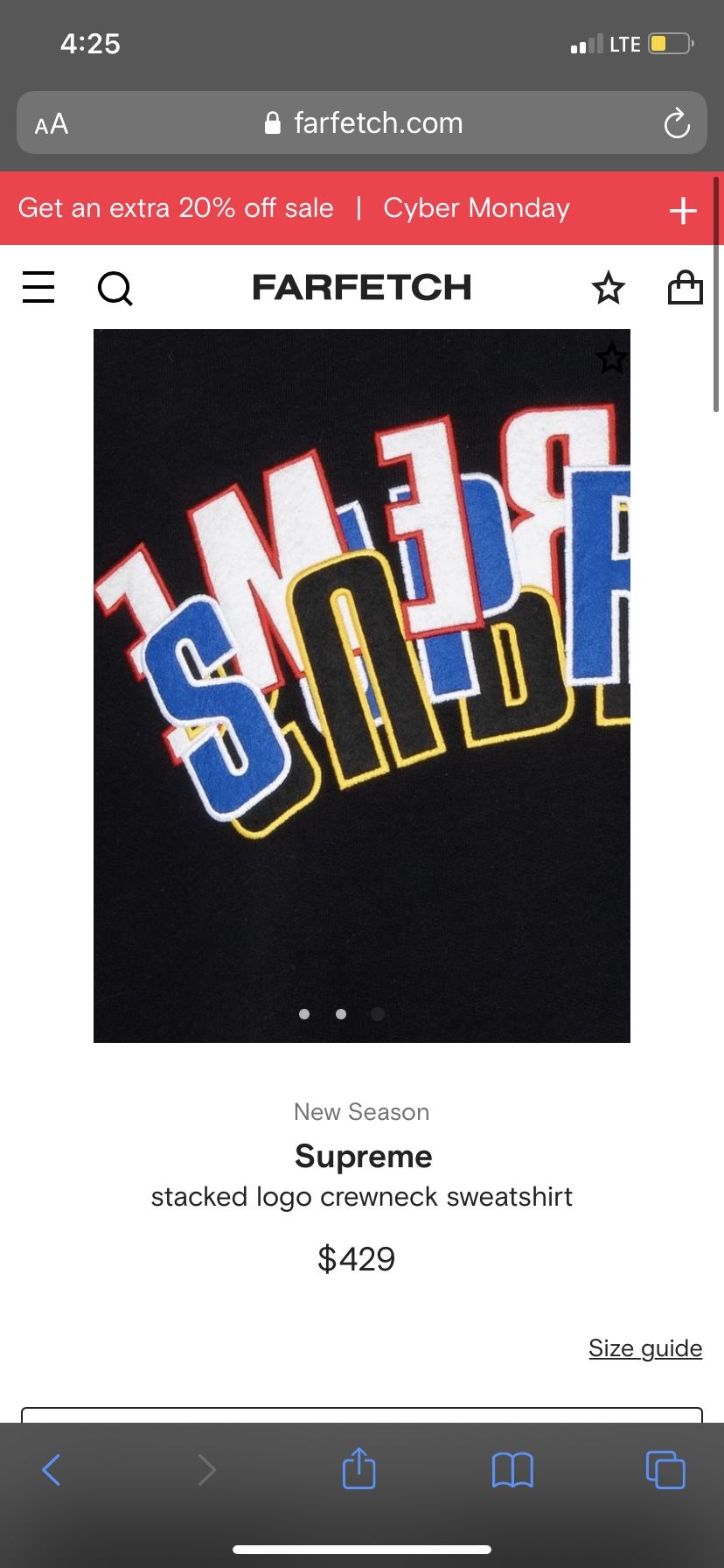 Supreme Stacked Crew Neck