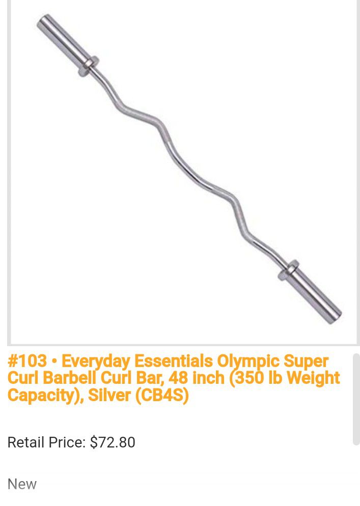 BRAND NEW Olympic Curl Bar
