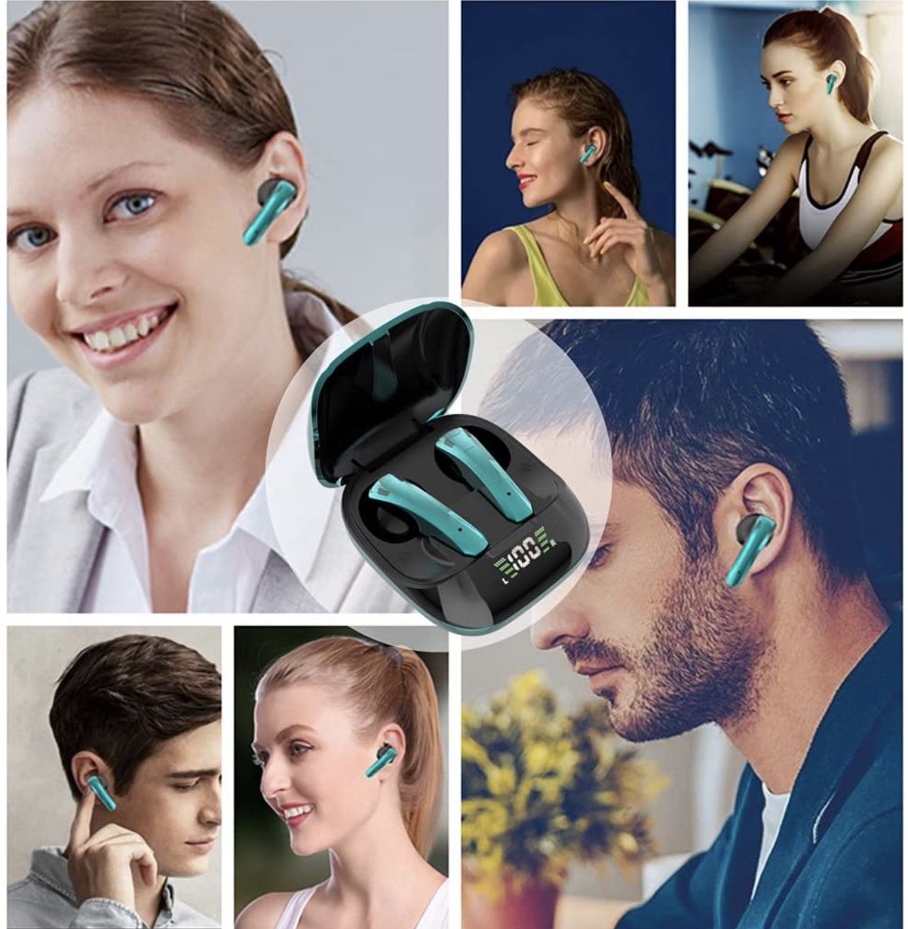 in-Ear Earbuds Rechargeable TWS 5.0 Bluetooth