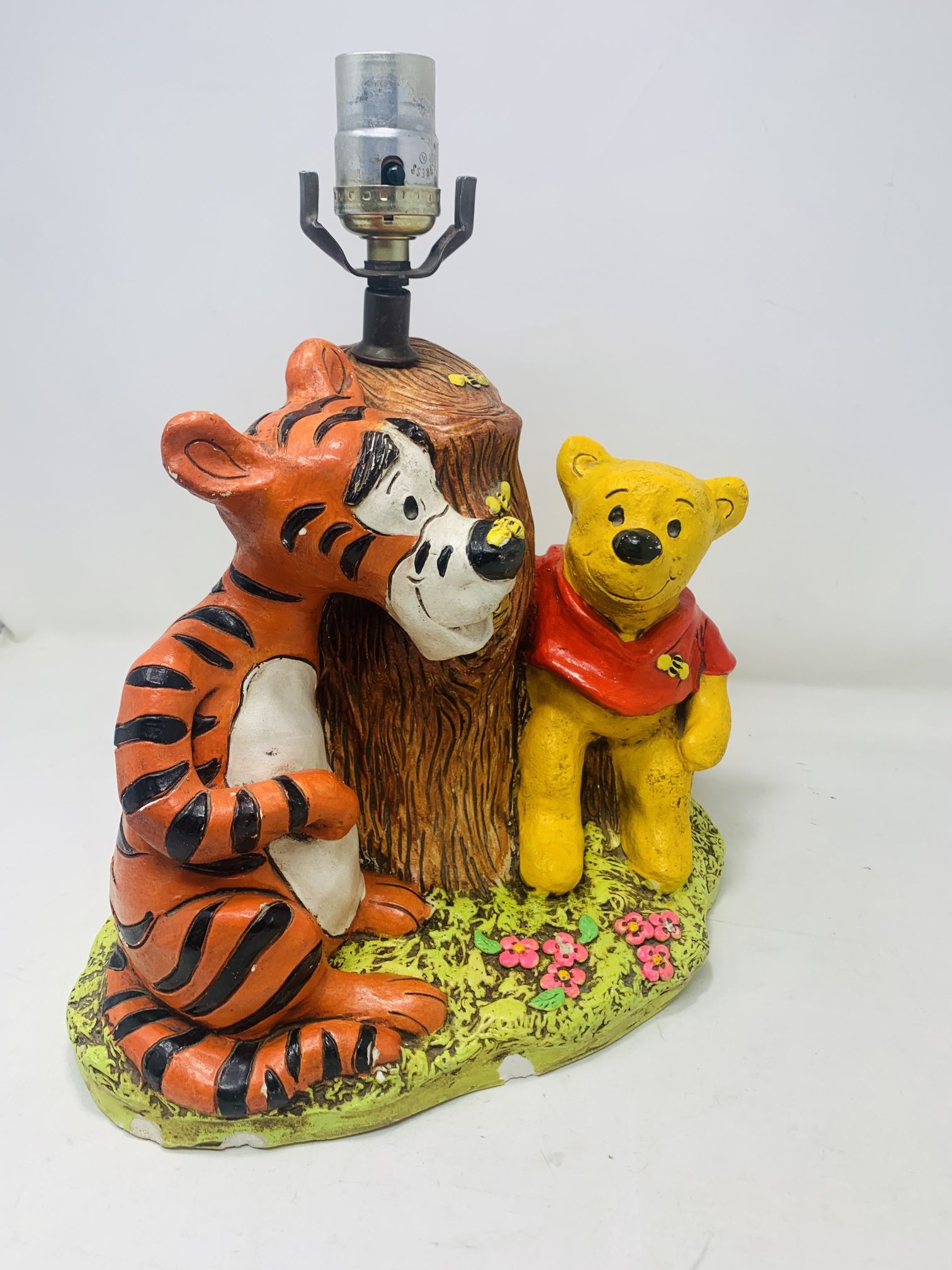 Vintage Winnie The Pooh And Tigger Table Lamp