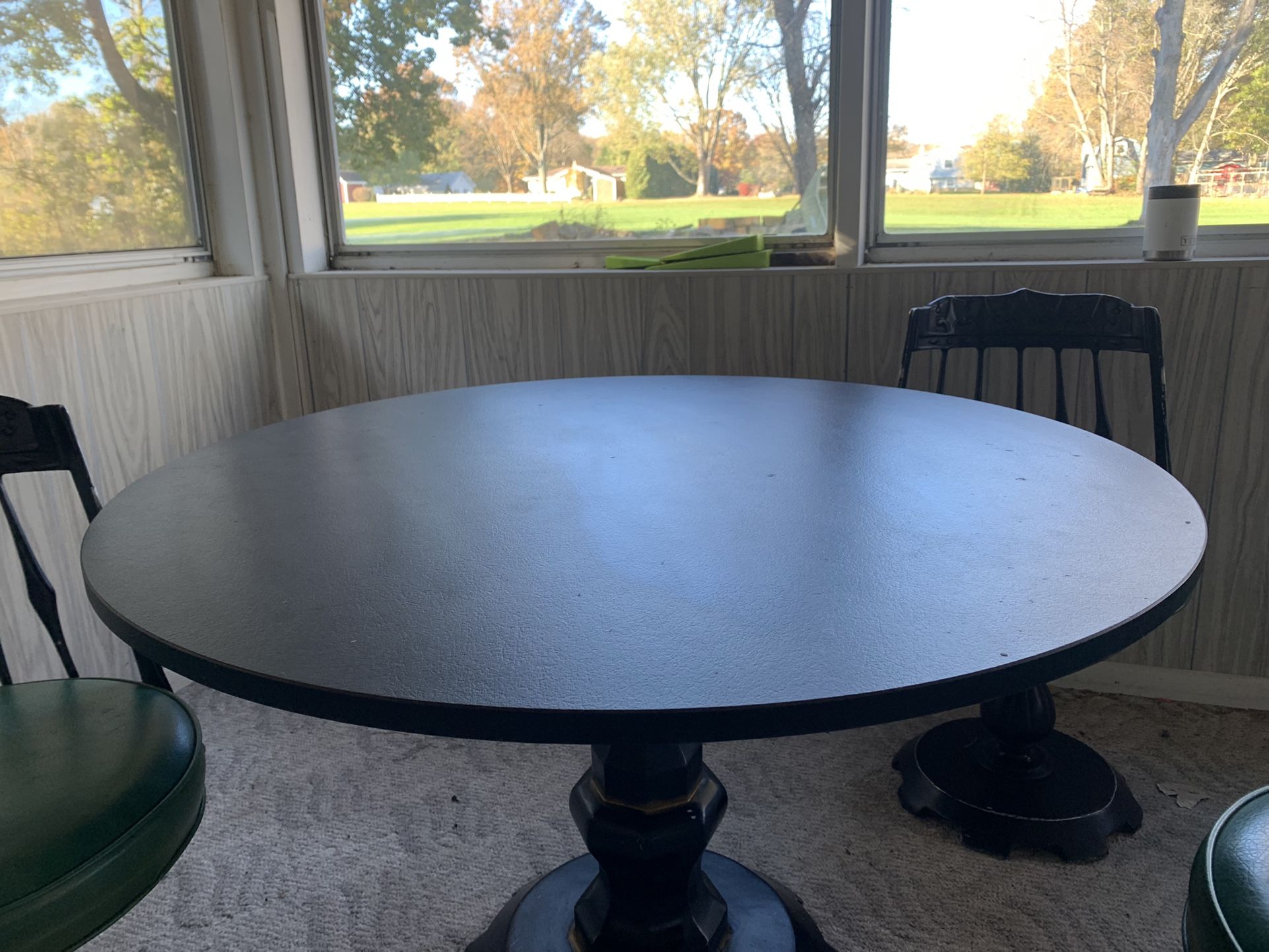1960’s Kessler Cast Aluminum Base Lounge Table/ Chairs