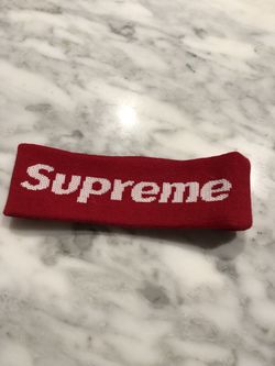 Authentic Supreme red headband Thumbnail
