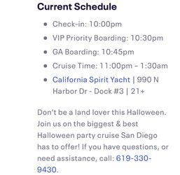 The Black Pearl Halloween Yacht Party Tickets Thumbnail