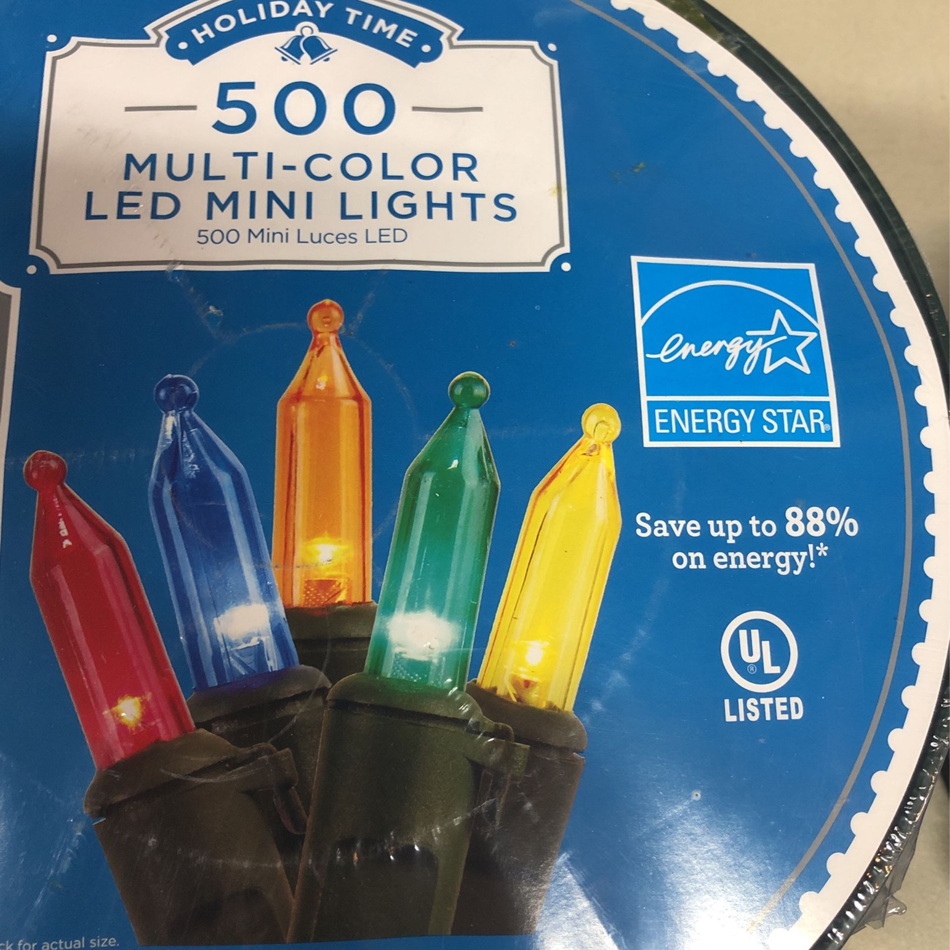 CHRISTMAS LIGHTS 500 LED MULTI COLOR 114ft LIGHTED LENGTH NEW
