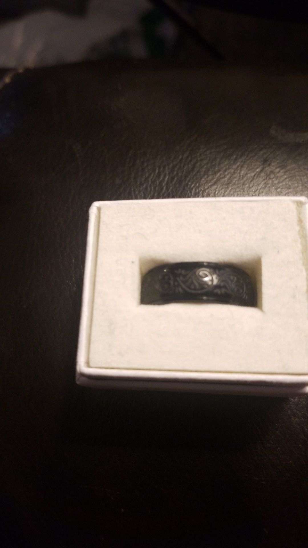 Stainless steel wedding band