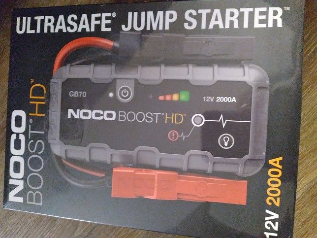 NOCO BOOSTHD ULTRASAFE 2000A JUMP STARTER 12V