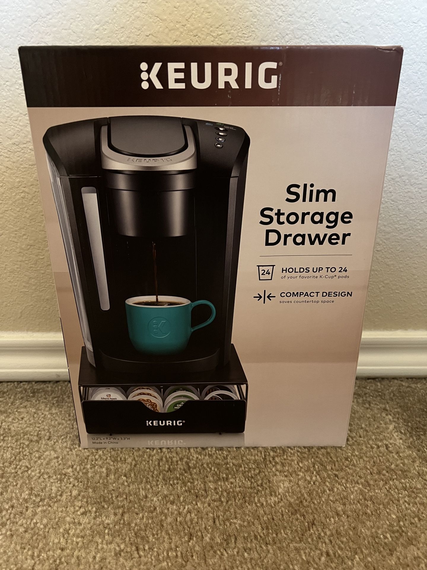 Keurig K-Classic Single Serve Coffee Maker & Keurig Slim Storage Drawer