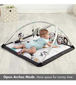  Tiny Love Black & White Gymini Infant Activity Play Mat With Book, Magical Tales, Deluxe, 1 Thumbnail