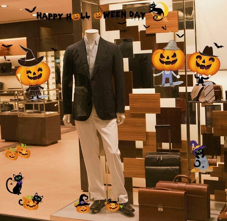 Halloween window clings pumpkins