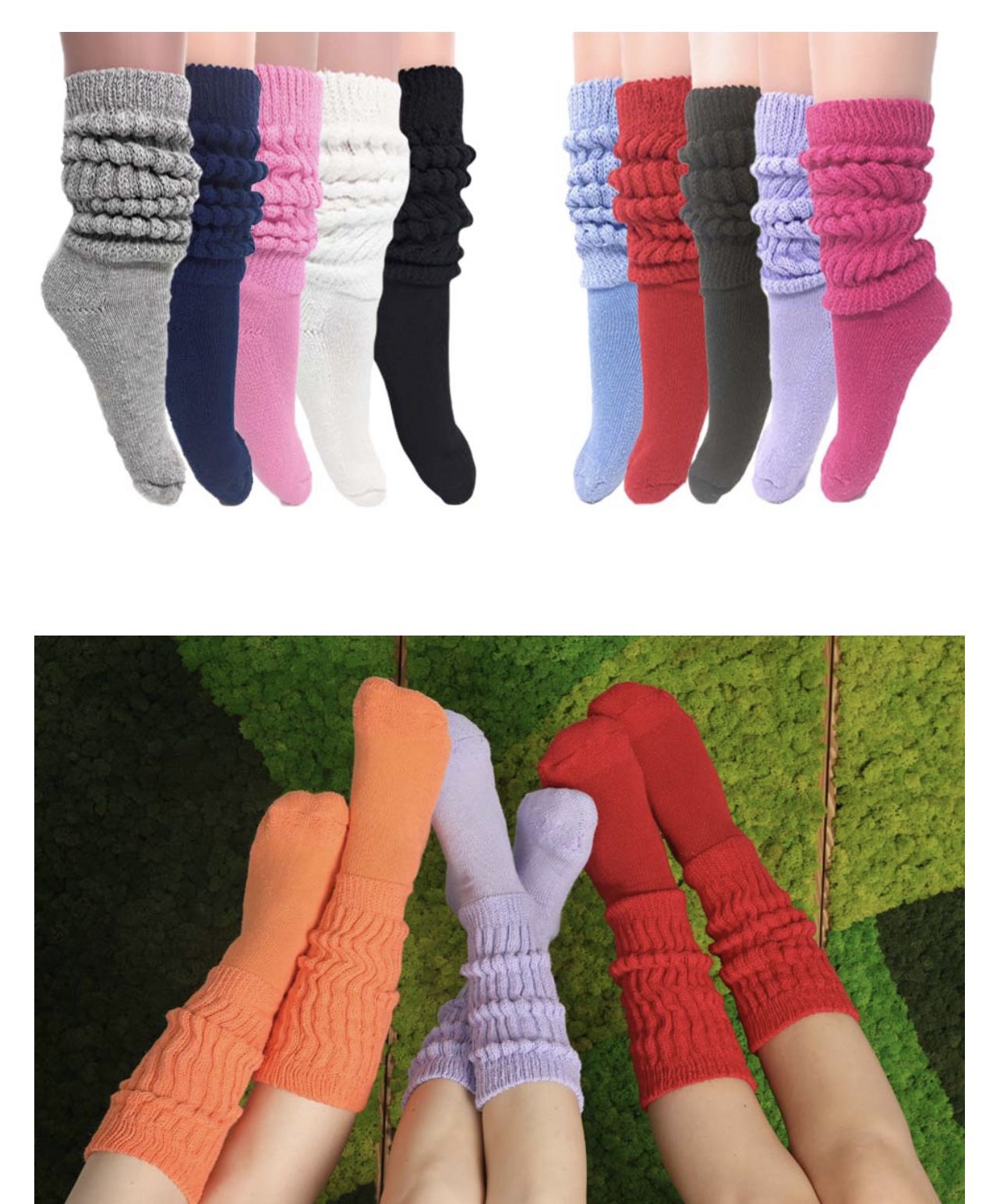 women’s stacked socks 2 for $8 any colors 