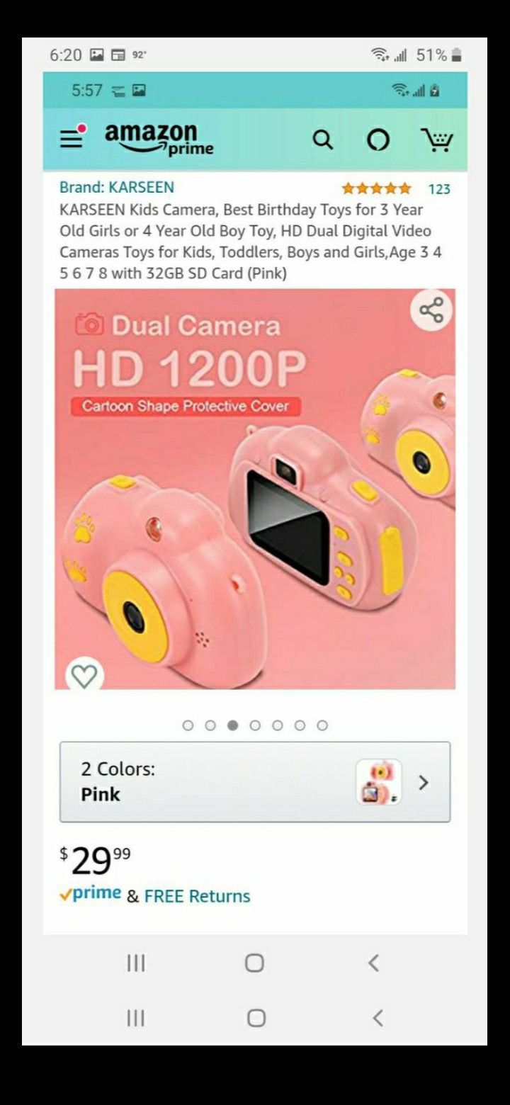 HD digital camera for kids.