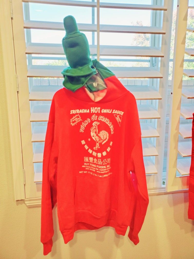 Adult Large Sriracha Siracha Hoodie