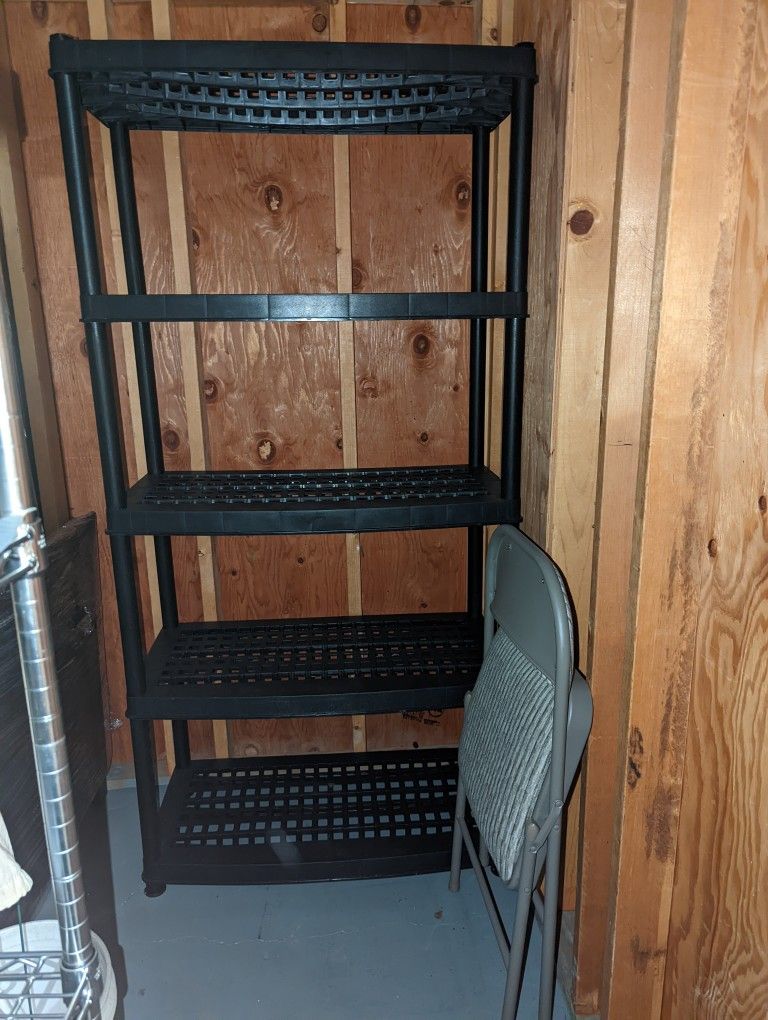 Shelving Unit - Heavy Duty Plastic, Very Light Weight, Assembled