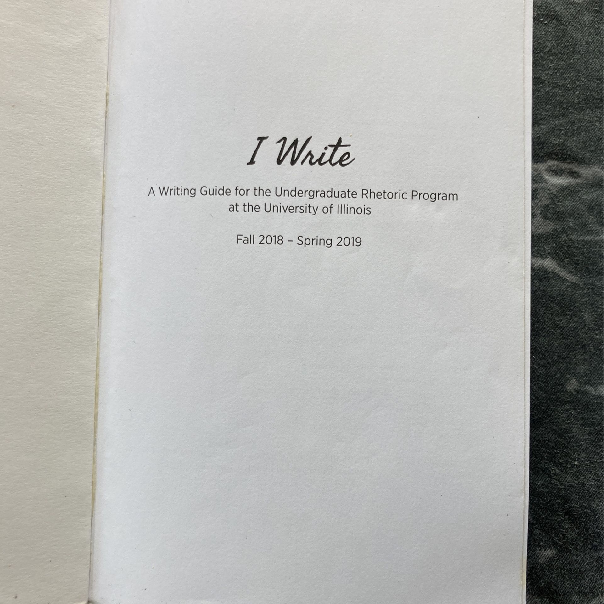I Write U of I Writing Guide