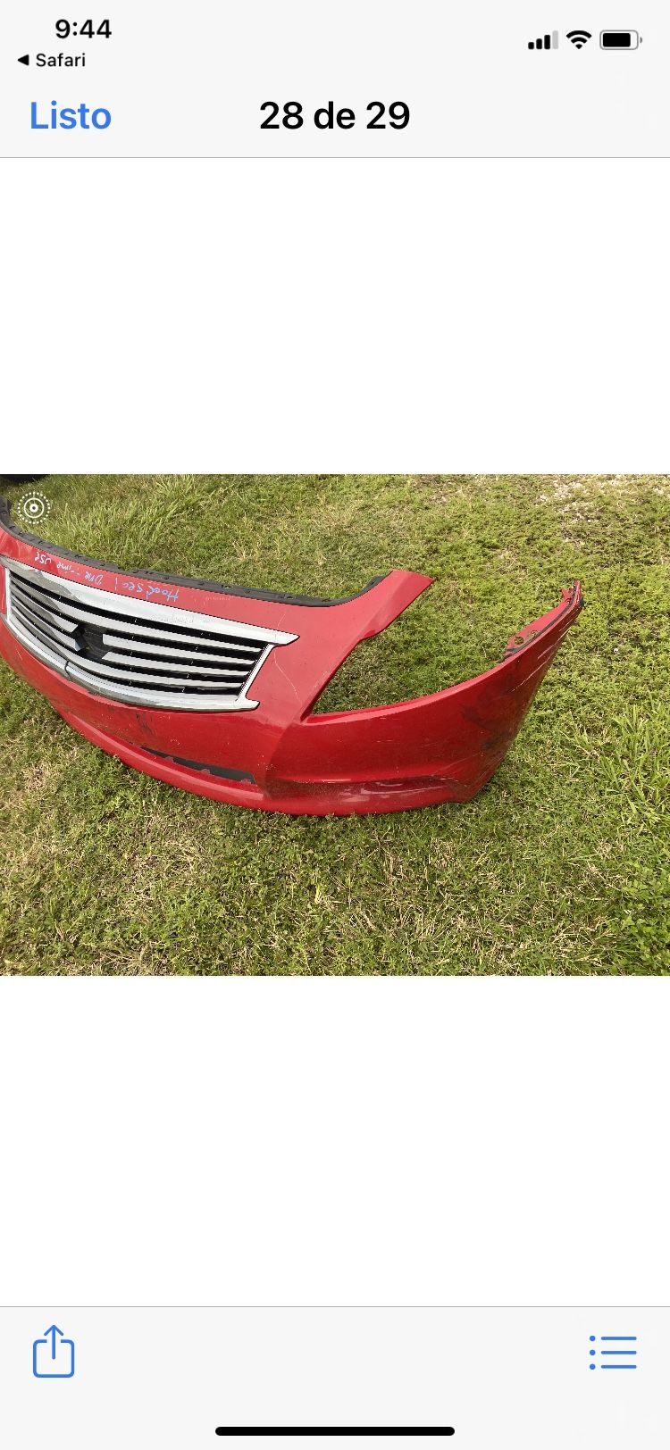 INFINITI G37 FRONT BUMPER & GRILL