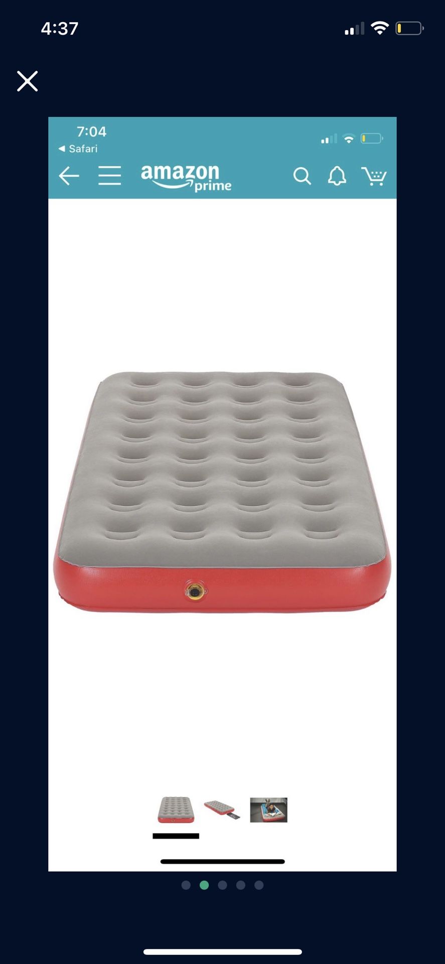 Brand New Coleman Twin Air Mattress/ Air Bed