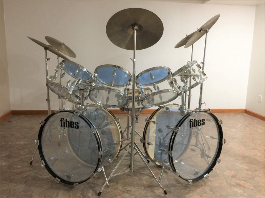 Fibes Double Forte Clear Cristalite Drum Set for Sale in Parma Heights