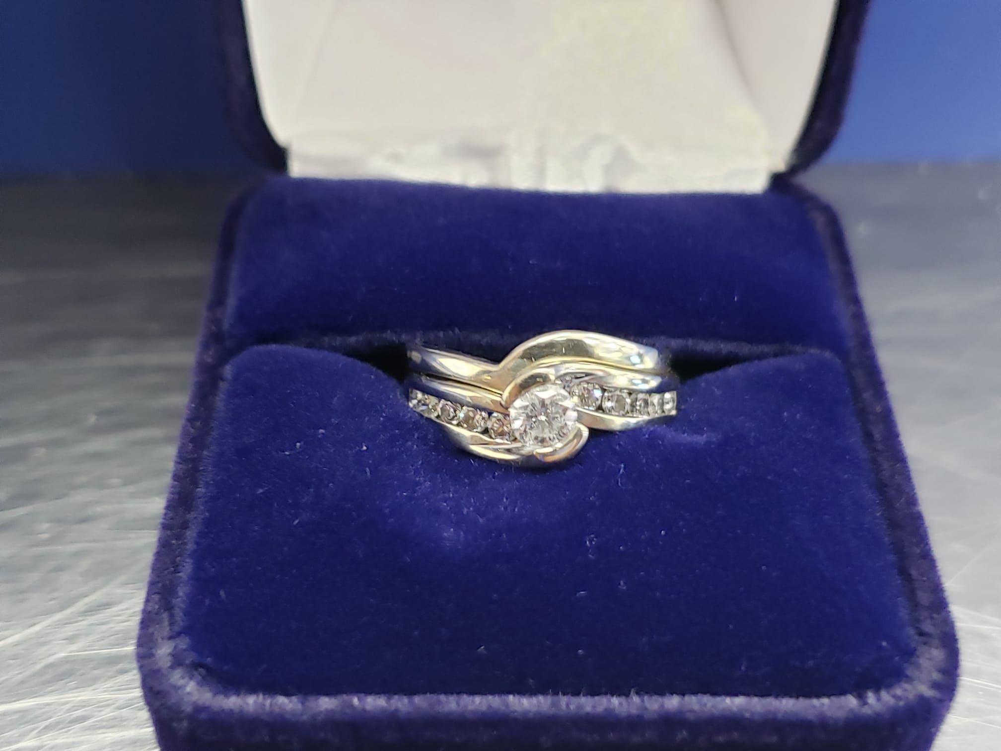 14K W/G Diamond Engagement Ring Approx 1ctw Size 5.5