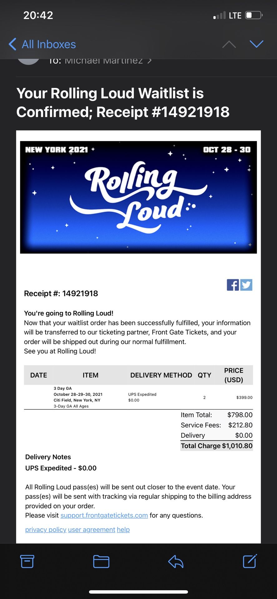 Rolling Loud New York Tickets