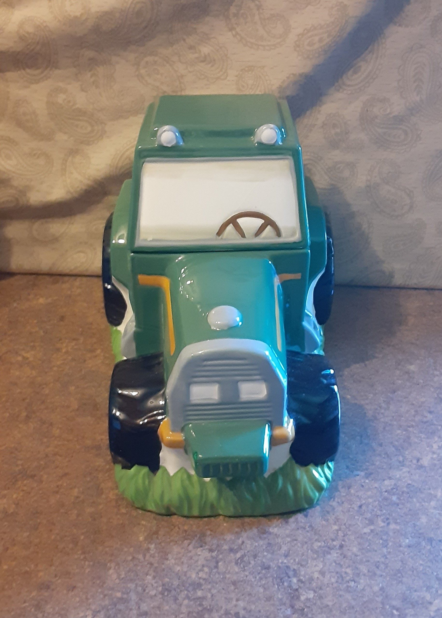 Decorative Farm Tractor Ceramic Display