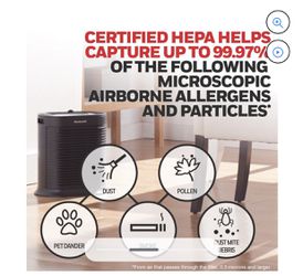 Honeywell HEPA Air Purifier, HPA100  Black Thumbnail