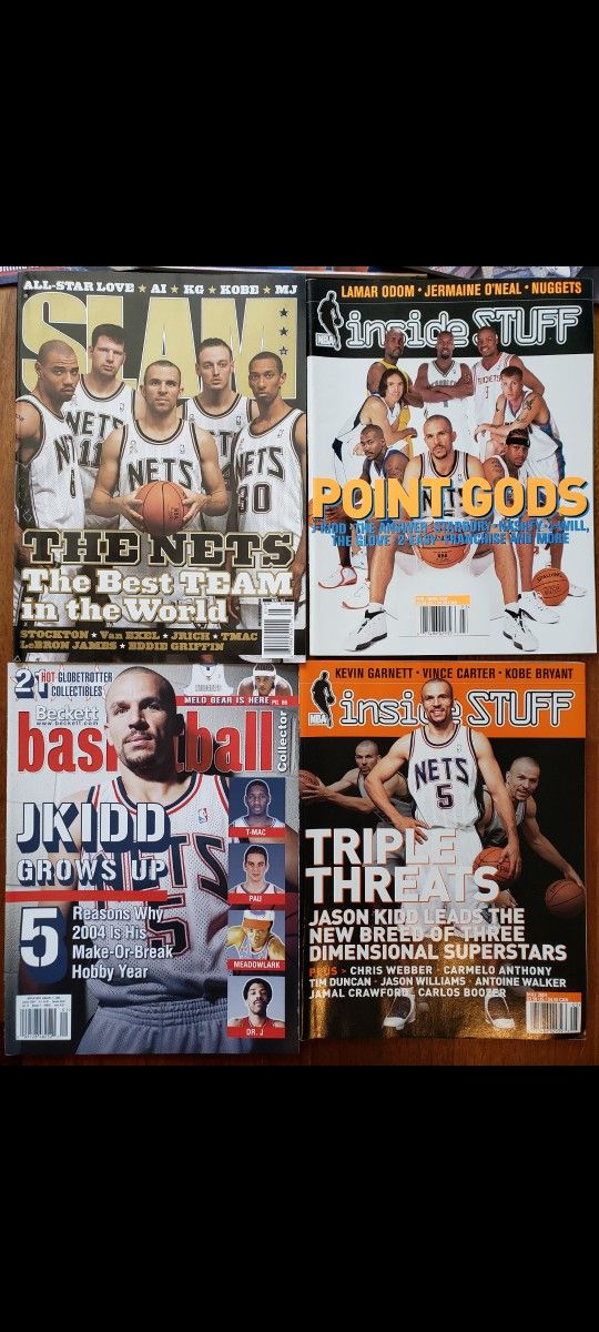 Jason Kidd New Jersey Nets NBA basketball magazines