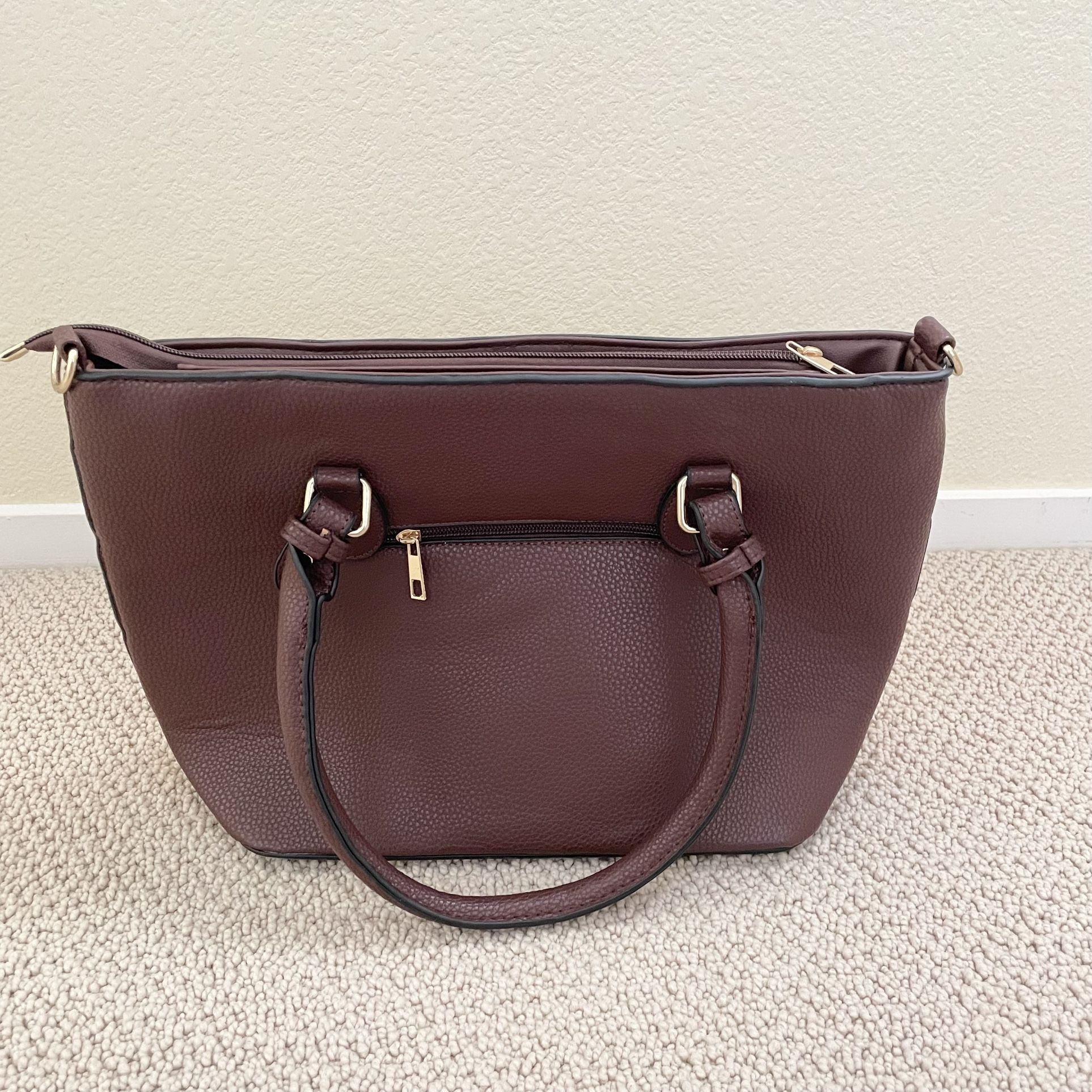 Yellow Brown Belt Design Tote Bag Women’s Purse