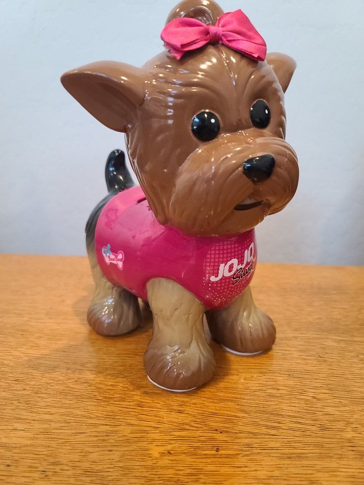 JoJo Siwa dog piggy bank Bow-Bow Pet Yorkie