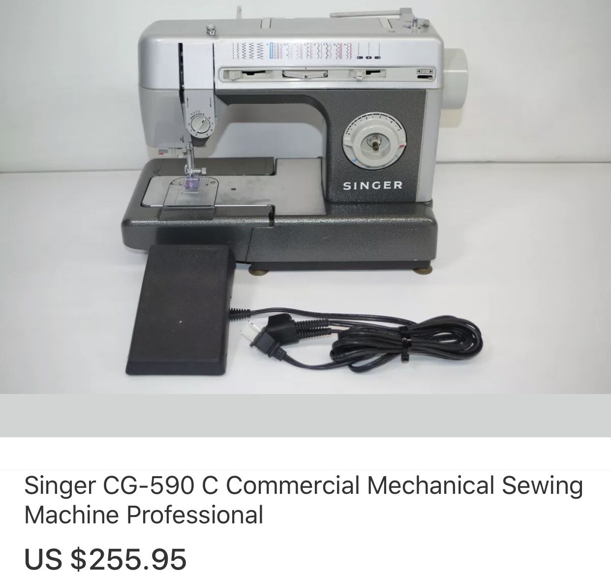Singer CG590 C Commercial Mechanical Sewing Machine Professional for