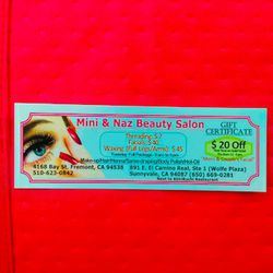 Mini & Naz Beauty Salon Sunnyvale Gift Certificate  Thumbnail