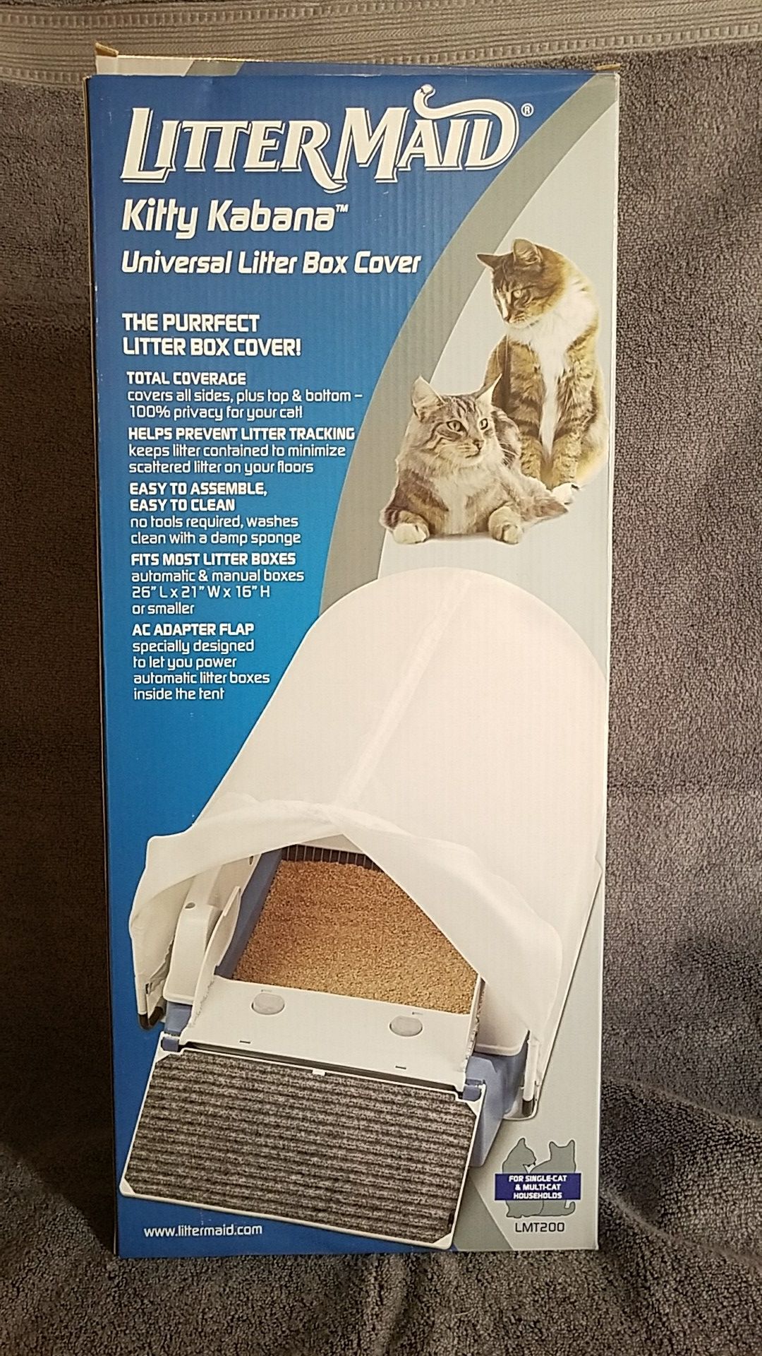 Litter & Housebreaking LMT200 LitterMaid Kitty Kabana Universal Litter Box Privacy Tent Litter Boxes