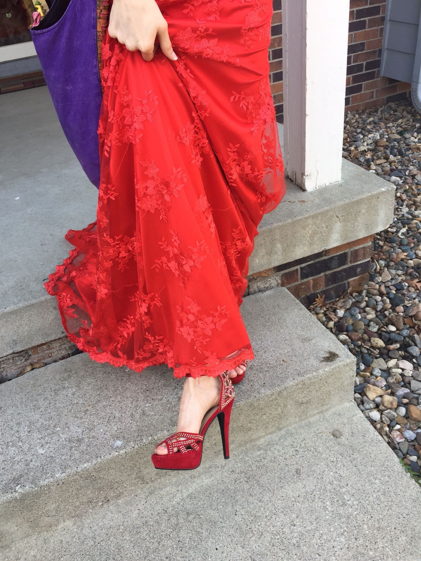 Prom dress & matching shoes
