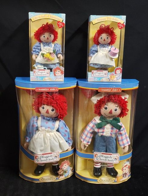 2004 Brass Key Raggedy Ann&Andy Porcelain Collection