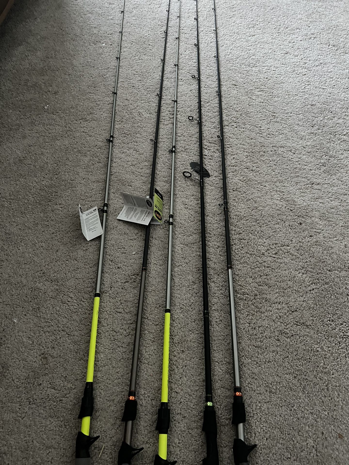 5 Brand New Fishing Rods. Lews Brand!!!