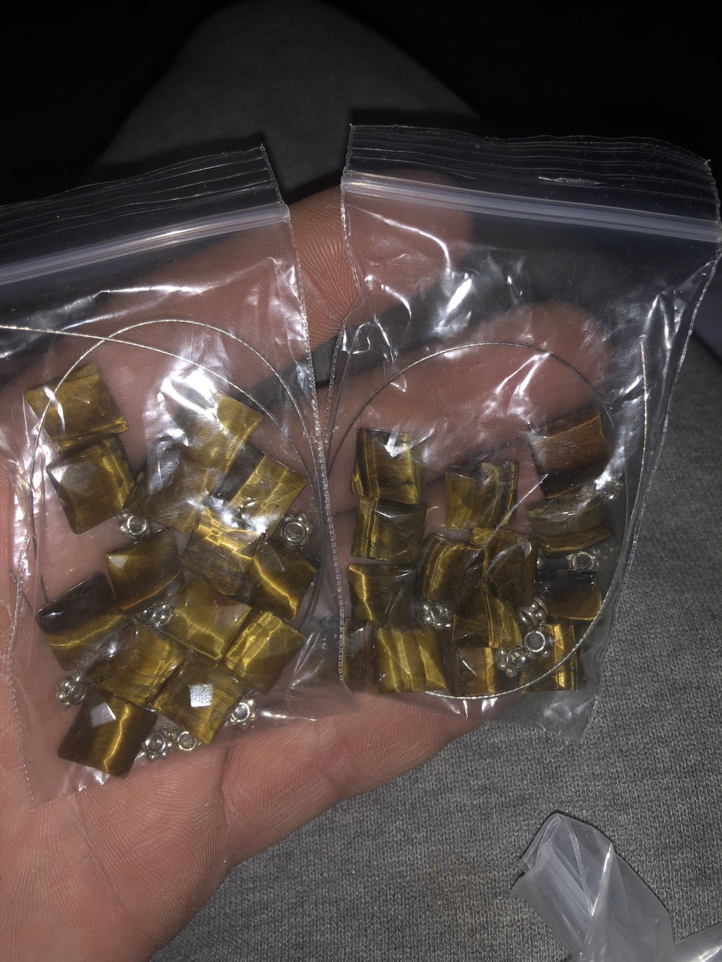 Tigers Eye Drilled Beads