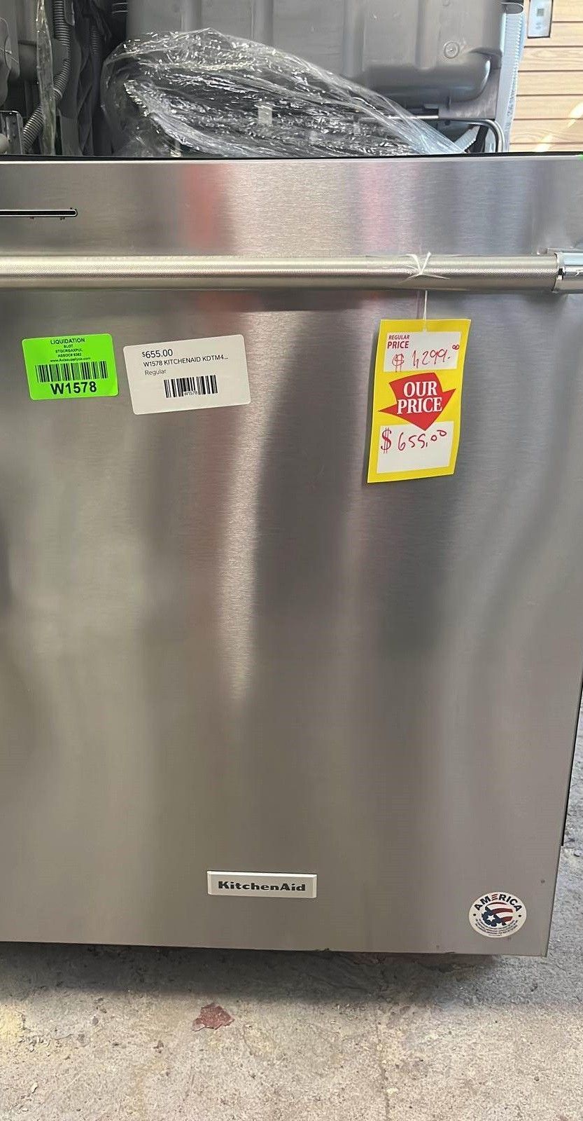 KITCHENAID KDTM404KPS 24 in. PrintShield Stainless Steel Top Control