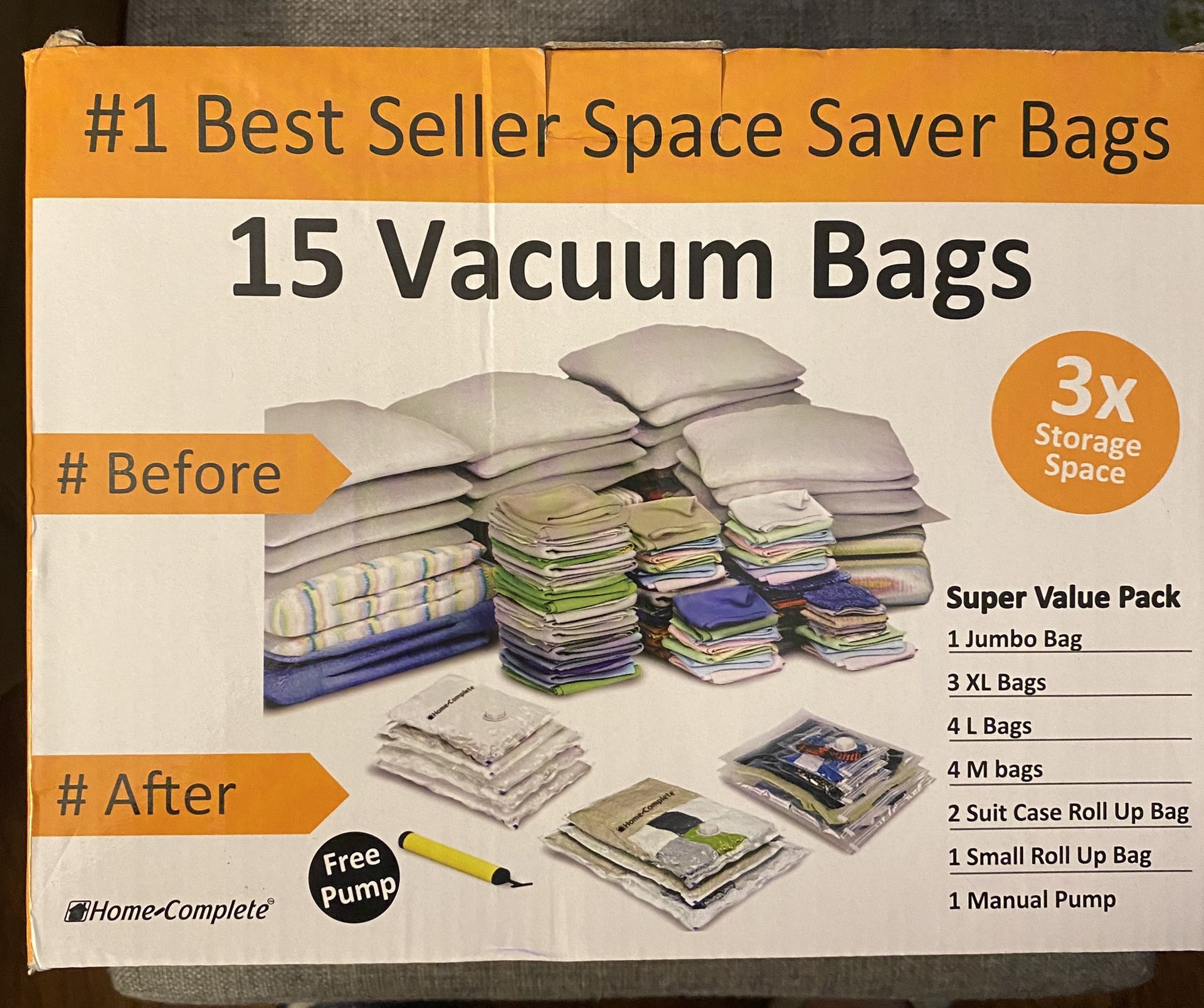 Vacuum Bags With Pump