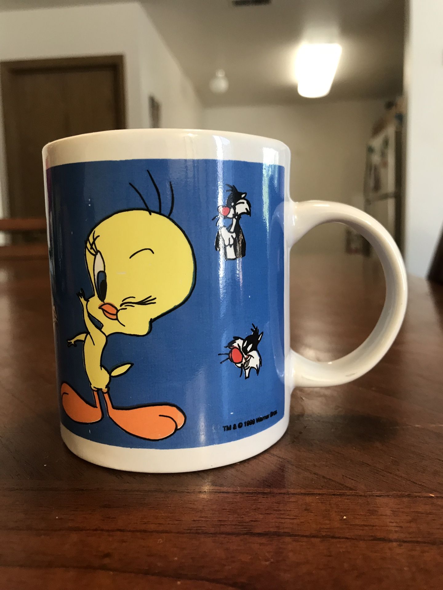 1999 Warner Bros."Tweety Bird/Sylvester" Collector Mug - Looney Tunes by Gibson
