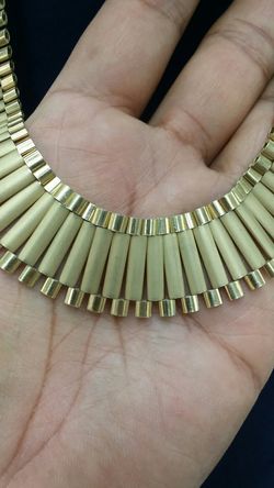 10k Gold Rolex Chain Very Hard To Find 115 grams 22 mm 31 inch long Thumbnail